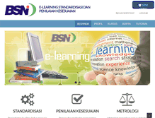 Tablet Screenshot of elearning.bsn.go.id